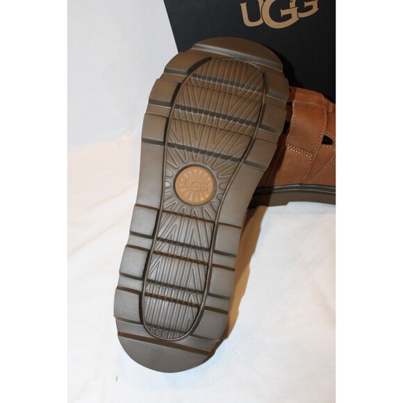 UGG CHESTNUT NUBUCK LEATHER SOLANO CLOG SANDALS SLIDES SHOES MEN SIZE US 7 main image 4
